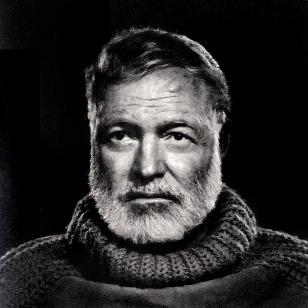 "Ernest Hemingway", 1957. Gelatin silver print (1908-2002) MMA La Mirada by Yousuf Karsh via rocor licensed under CC BY-ND 2.0